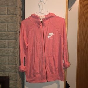 Nike Pink Zip-Up Hoodie